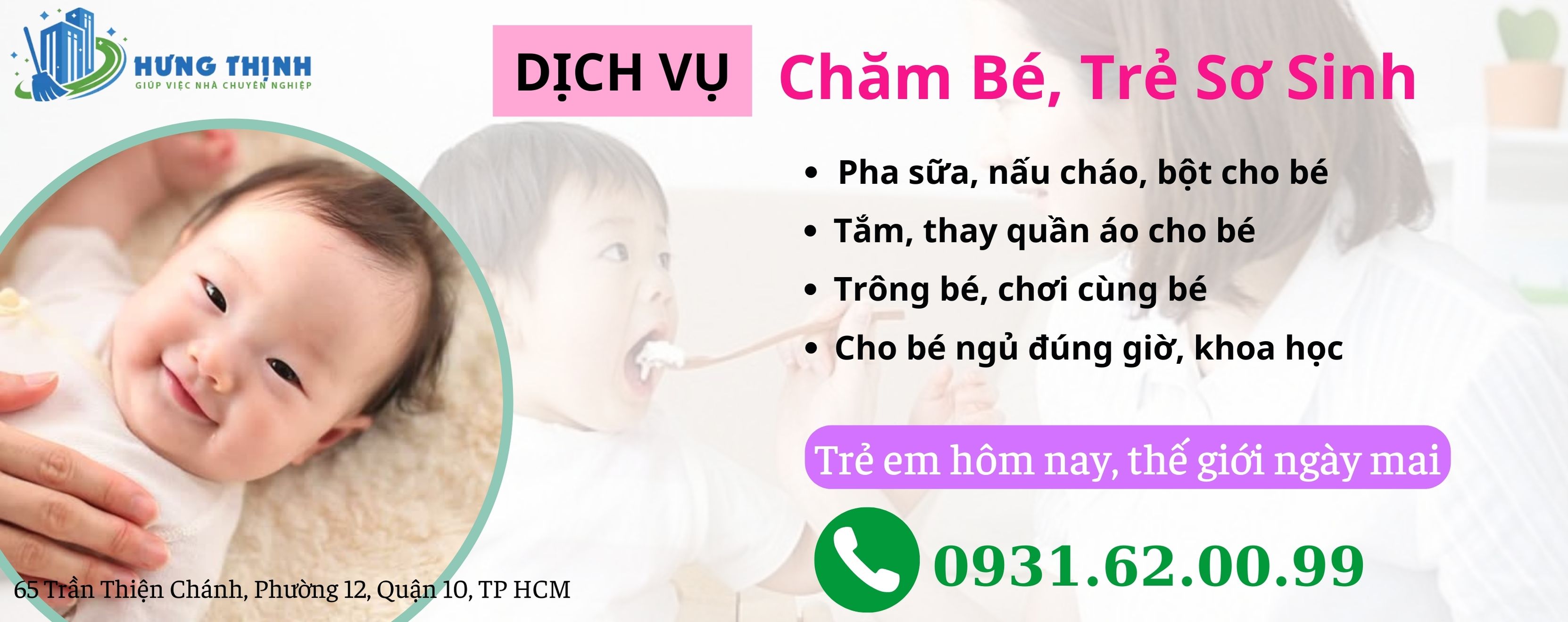 dịch vụ chăm sinh chăm bé