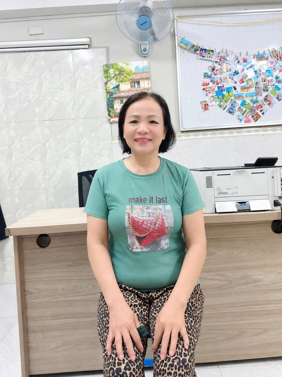 Chị Lê Thị Gái, sinh năm 1970, quê Bình Định, giúp việc giỏi - nhanh nhẹn