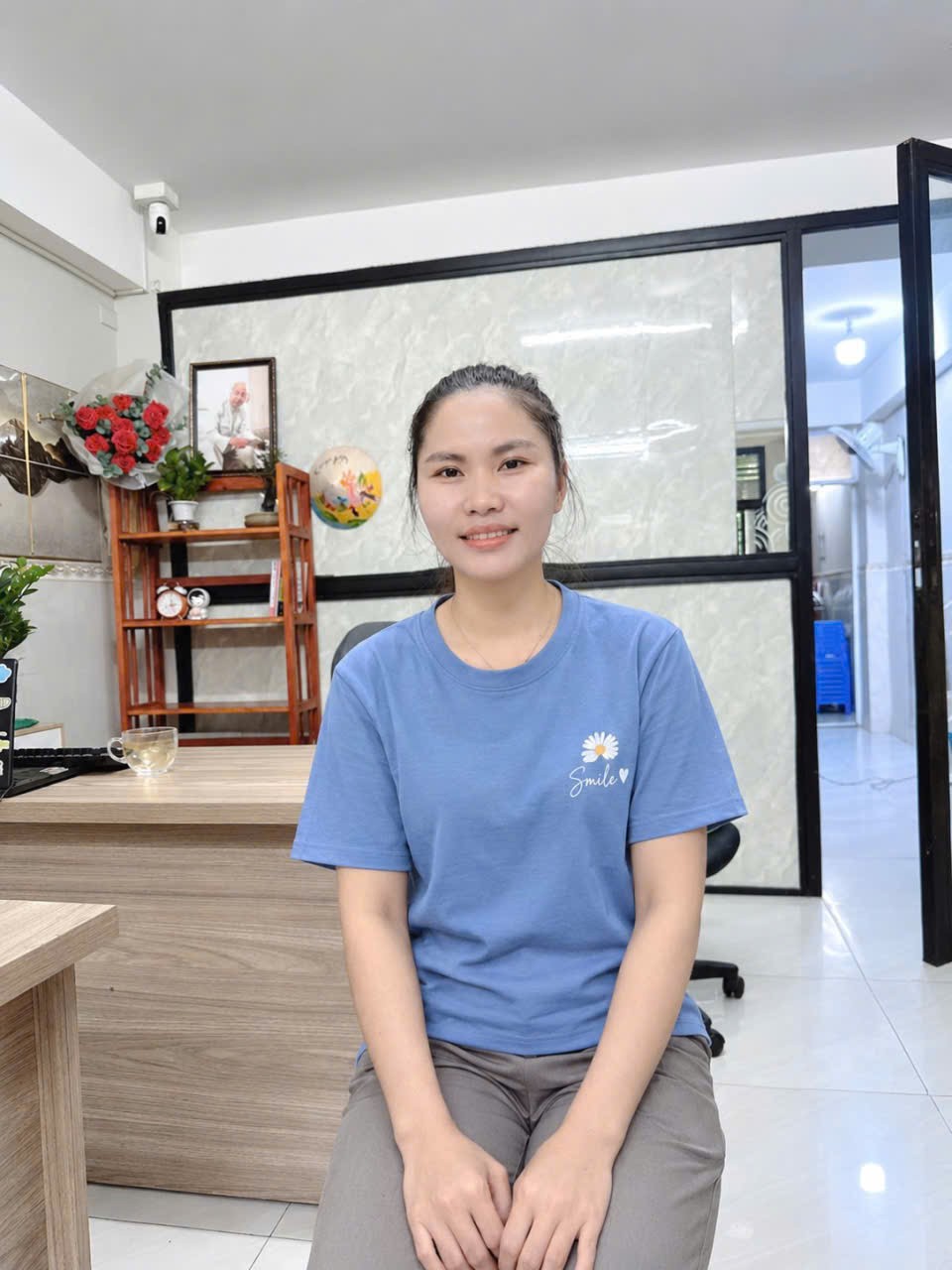Chị Lư Thị Ngọc Ninh, quê Bình Thuận, sinh năm 1996, chăm bé giỏi