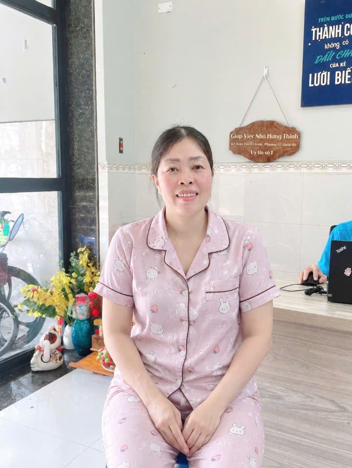 Chị Oanh, sinh năm 1980, người An Giang, ưu điểm giỏi chăm bé nấu ăn ngon