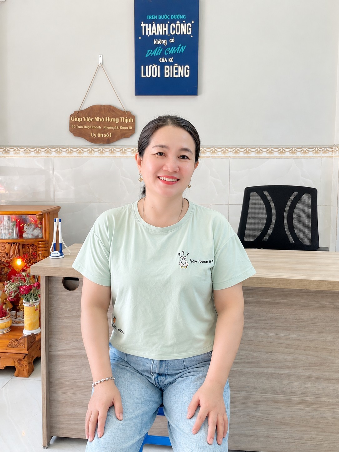 Chị Nguyễn Thị Kim Cúc, sinh năm 1975, quê Phú Yên, chăm bé giỏi - có tâm