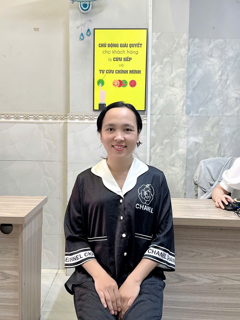 Chị Trương Thị Trà Mi, sinh năm 1989, quê Đồng Tháp, chăm bé giỏi