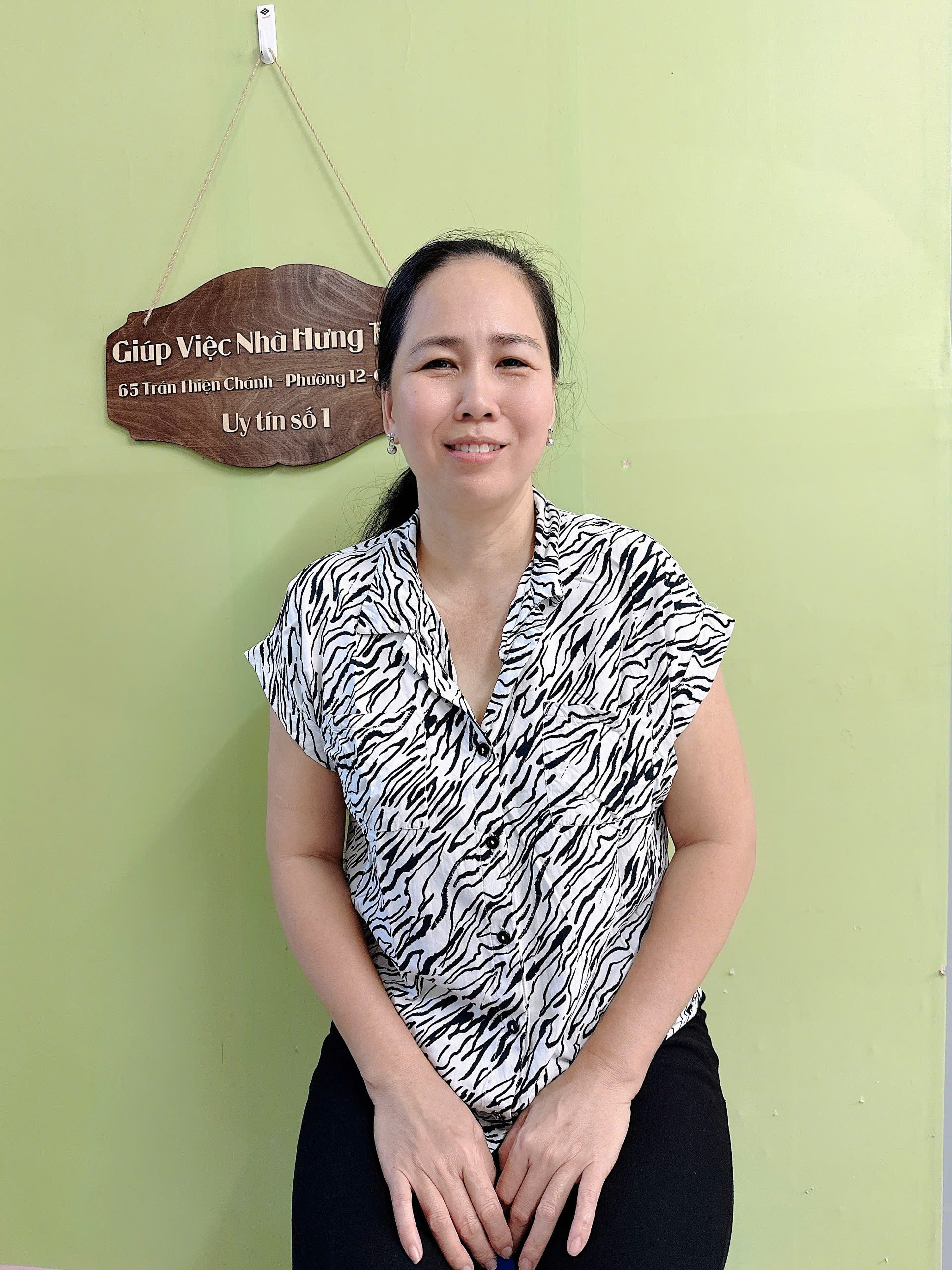 Chị Lê Thị Mỹ Hiệp - 1976 - Tiền Giang - chuyên chăm bé phụ việc nhà