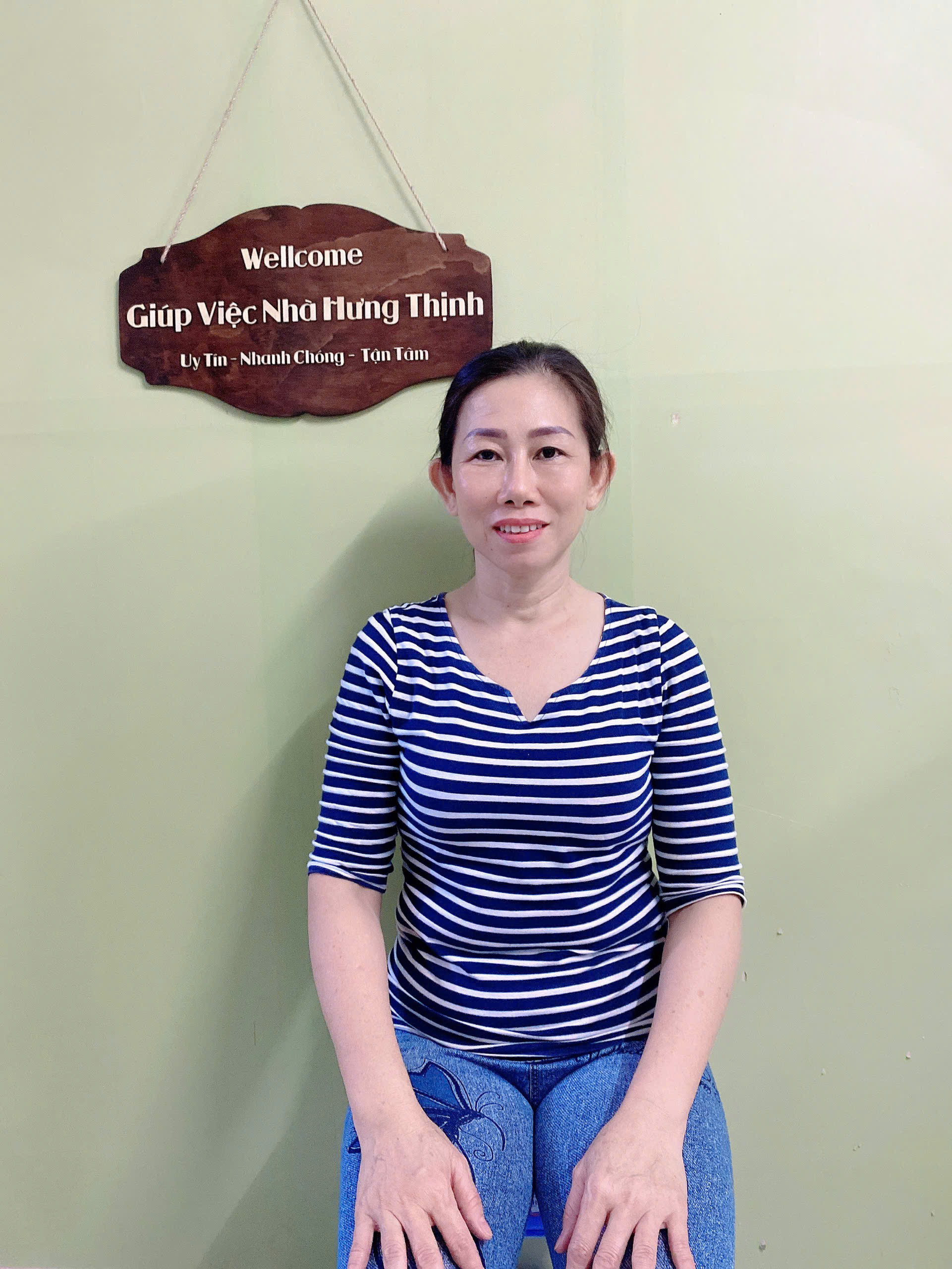 Chị Nguyễn Thị Minh Quân - 1974- Phú Yên - chuyên giúp việc nhà, chăm bé