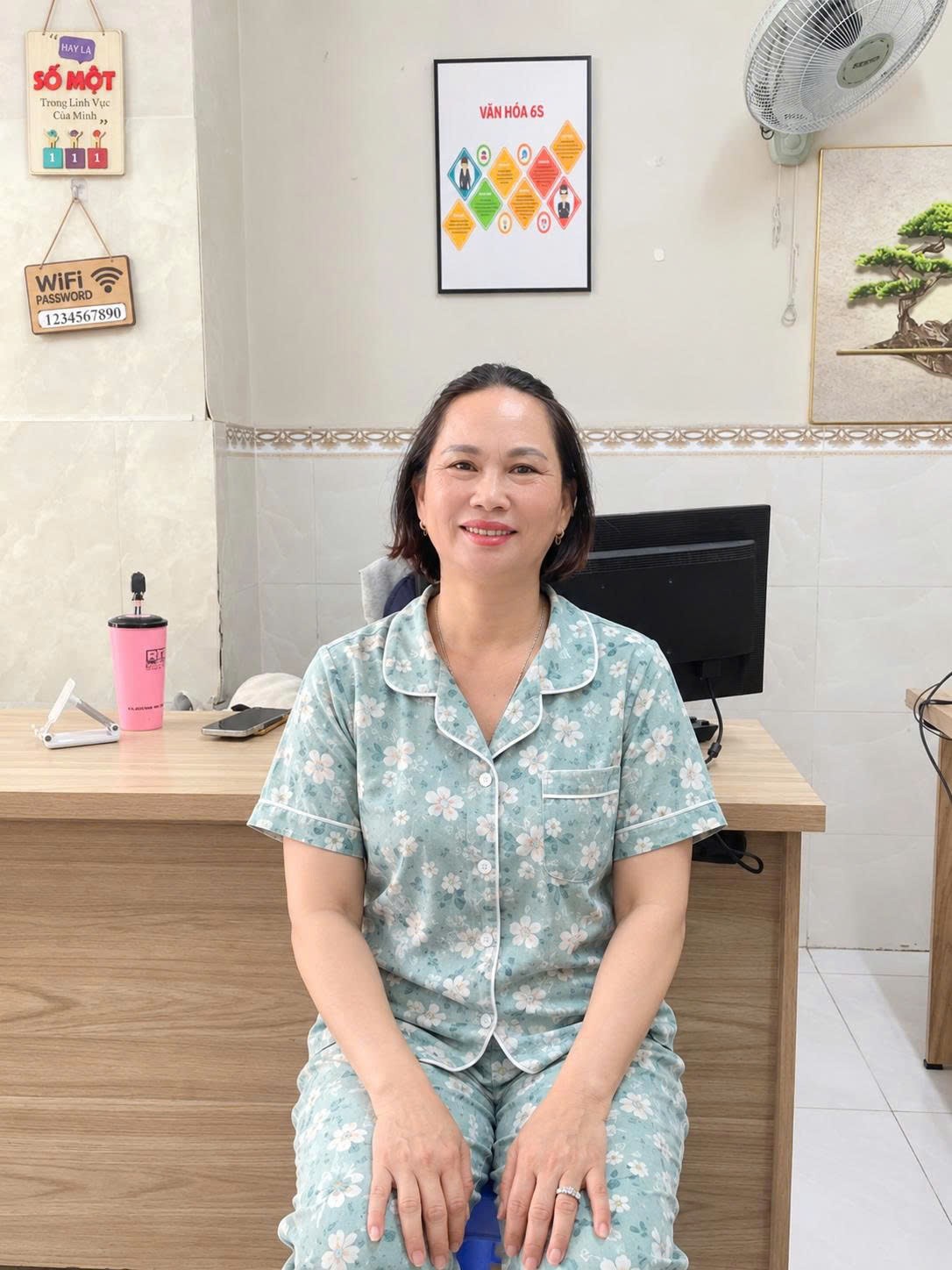 Cô Trần Thị Thu Hằng, sinh năm 1970, quê Bình Định, giúp việc giỏi - nấu ăn ngon