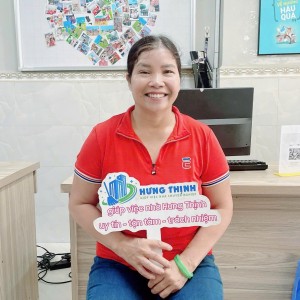 Chị Thủy mới ở quê lên đang tìm việc ạ