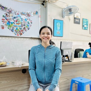 Chị Hiền đang tìm việc bao ăn ở lại ạ