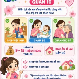 Cần Cô Về lau Chùi Nhà Cửa Cùng Vợ Chồng Em Trên Đường Phạm Hùng Quận 8 !!!
