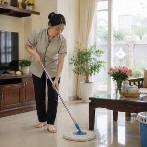 NHÀ CỬA BẬN RỘN QUÁ NÊN GIA ĐÌNH EM ĐANG CẦN CÔ VỀ GIÚP VIỆC NHÀ, Ở LẠI