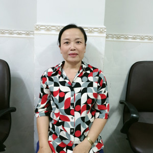 Chị Lê Thanh Nhanh sn 1976 Quê Sóc Trăng, giúp việc nhà, chăm bé